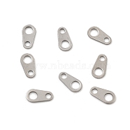 Non-Tarnish 316 Surgical Stainless Steel Chain Tabs, Chain Extender Connectors, Oval, Stainless Steel Color, 6x3mm(STAS-L236-04A)