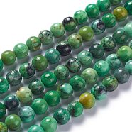 Natural Variscite Bead Strands, Round, 8mm, Hole: 1.2mm, about 52pcs/strand, 15.94''(40.5cm)(G-G-P444-01B)
