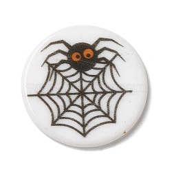 Halloween Series Acrylic Cbabochons, Black, Bat, 25x3mm(OACR-M012-12)