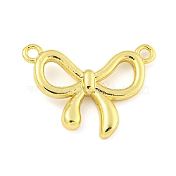 Rack Plating Brass Pendants, Cadmium Free & Lead Free, Bowknot, Real 18K Gold Plated, 15.5x21.5x3.5mm, Hole: 1.6mm(KK-Z053-20G)