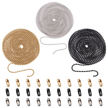 DIY Jewelry Making Kits, Including 304 Stainless Steel Ball Chains and Ball Chain Connectors, Mixed Color