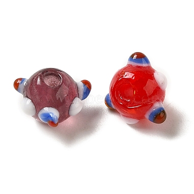 cuentas de murano hechas a mano con manchas de calabaza(LAMP-P064-02A)-3