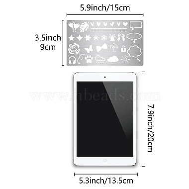 Stainless Steel Cutting Dies Stencils(DIY-WH0378-016)-2