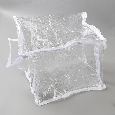 Transparent PVC Plastic Packing Bags with Handles(ABAG-WH0045-73)-1