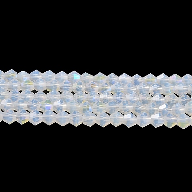 Clear Bicone Glass Beads