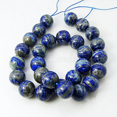 Natural Lapis Lazuli Beads Strands(G-G099-10mm-7)-2