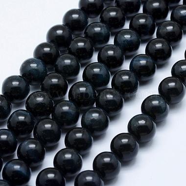 10mm PrussianBlue Round Tiger Eye Beads