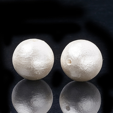 12mm Ivory Round Cotton Beads