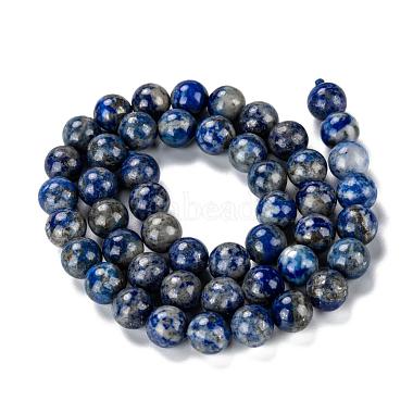 Natural Lapis Lazuli Round Bead Strands(G-E262-01-8mm)-6