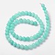 Natural & Dyed White Jade Beads Strands(GSR6mmC055)-4