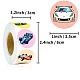 Round Paper Racing Cartoon Sticker Rolls(PW-WG20925-01)-2