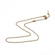 Ion Plating(IP) 304 Stainless Steel Ball Chain Necklace for Men Women(NJEW-K245-017E)-1