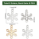 dicosmetic 16pcs 2 couleurs 201 pendentifs en acier inoxydable(STAS-DC0007-66)-2