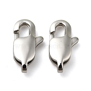 304 Stainless Steel Lobster Claw Clasps, 6x13mm(STAS-K13)