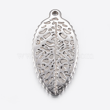 Stainless Steel Color Leaf Stainless Steel Pendants