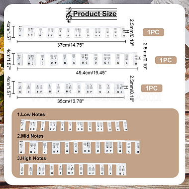 силиконовые съемные направляющие для фортепианной клавиатуры(DIY-WH0292-81B)-2