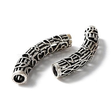 Antique Silver Tube Alloy Tube Beads