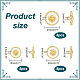 24Pcs 3 Style 1-Hole Zinc Alloy Enamel Shank Buttons(BUTT-NB0001-65A)-2