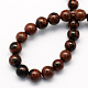 Natural Mahogany Obsidian Round Beads Strands(G-S163-8mm)-2