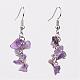 Natural Mixed Stone Dangle Earrings(EJEW-JE02185)-2