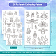 4 Sheets 11.6x8.2 Inch Stick and Stitch Embroidery Patterns(DIY-WH0455-105)-2