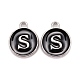 Platinum Plated Alloy Charms(X-ENAM-S118-02S-P)-1