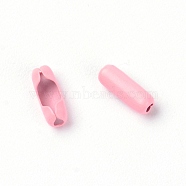 Iron Ball Chain Connectors, Column, Pink, 8.5x3mm, 10pcs/bag(IFIN-TAC0002-19M)