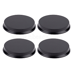 Flat Round Polymer Clay Display Base, for Action Figure, Miniatures, Models, Figurines, Black, 7.95x1.2cm(ODIS-WH0025-171B)
