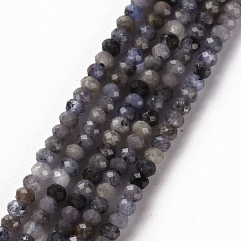 Natural Tanzanite Beads Strands, Rondelle, Faceted, 3x2mm, Hole: 0.5mm, about 188~190pcs/strand, 15.35inch(39cm)