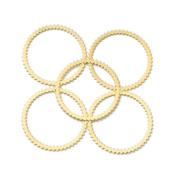 Brass Linking Rings, Lead Free & Cadmium Free, Round Ring, Real 24K Gold Plated, 30x0.5mm, Inner Diameter: 26mm