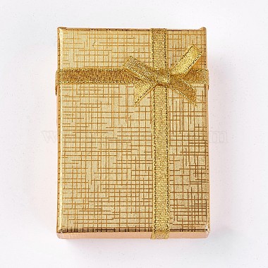 Gold Rectangle Paper Jewelry Box
