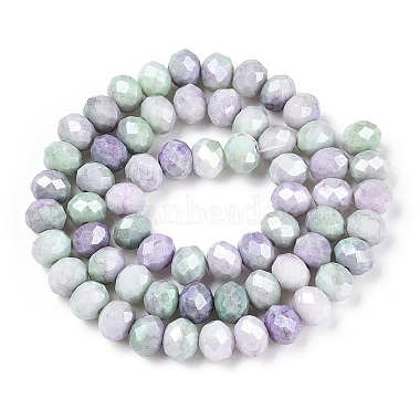 Faceted Electroplated Glass Beads Strands(X-GLAA-C023-02B-A)-2