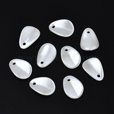 Creamy White Teardrop ABS Plastic Charms