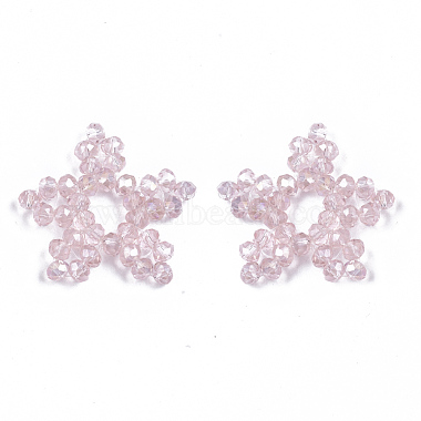 26mm PearlPink Star Acrylic Beads