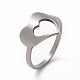 Non-Tarnish 201 Stainless Steel Heart Finger Ring(RJEW-J051-12P)-1