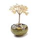 Décorations d'arbre en copeaux de quartz jaune naturel(DJEW-M012-02F)-1