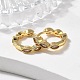 Brass Micro Pave Cubic Zirconia Huggie Hoop Earrings(EJEW-K083-34G-B)-2