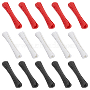 15Pcs 3 Colors Rubber Bicycle Frame Protector, Sleeve for Shifter Brake Cable, Mixed Color, 41x8mm, Hole: 4mm, 5pcs/color(FIND-HY0002-92)