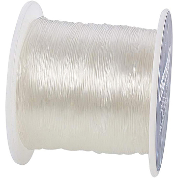 Elastic Crystal Thread, For Jewelry Making, Clear, 0.8mm