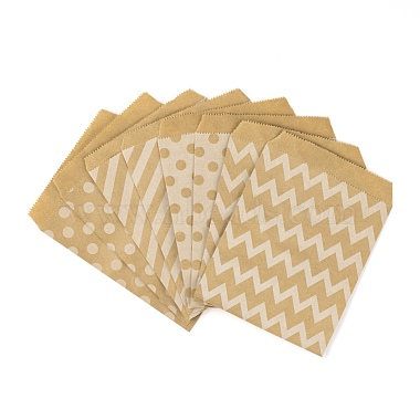 Bolsas de papel kraft ecológicas de 100 pieza 4 patrones(CARB-LS0001-02A)-3