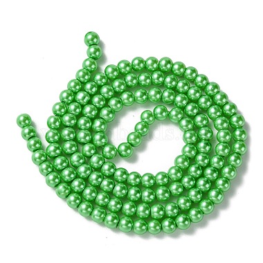 Dyed Glass Pearl Round Beads Strands(HY-X0001-04)-2