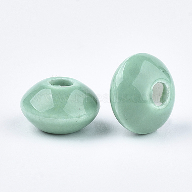 Perles en porcelaine manuelles(PORC-Q173-12x7mm-21)-2