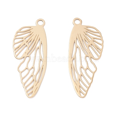 Real 24K Gold Plated Wing 316 Surgical Stainless Steel Pendants