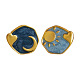 Flat Round with Moon & Star Pattern Alloy Enamel Stud Earrings(FS-WGC3916-01)-6