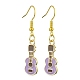 Golden Alloy Enamel Dangle Earrings(EJEW-JE05653-02)-1