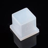 Silicone Dice Molds, Resin Casting Molds, For UV Resin, Epoxy Resin Jewelry Making, Cube Dice, White, 33x33x29mm, Lid: 30x30x3mm, Base: 29x33x33mm(DIY-L021-33)