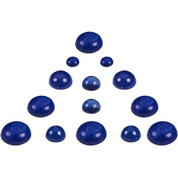 Natural Lapis Lazuli Cabochons, Dyed, Half Round/Dome, 6.8x5.2x1.1cm