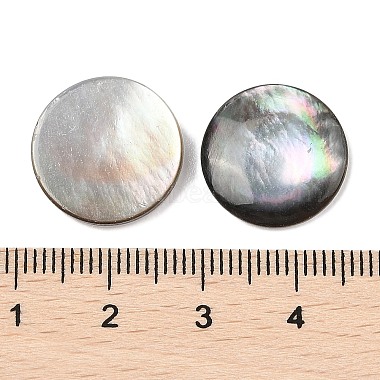 natürliche schwarze Lippenschalen-Cabochons(SSHEL-I026-20D)-3