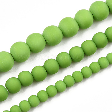 Opaque Glass Beads Strands(X-GLAA-T032-P8mm-MD06)-4