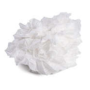 10M Double-Layer Pleated Polyester Chiffon Lace Trim, for Costume Decoration, White, 2 inch(50mm), about 10.94 Yards(10m)/Bag(OCOR-GF0002-14A)